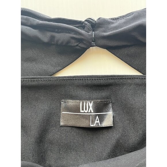 Nasty Gal Lux LA Mesh Cutout Off Shoulder Top M - Picture 8 of 13